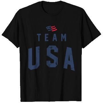 Discover TEAM USA USED LOOK Double Sided Mineral Wash T-Shirts