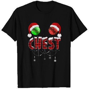 Discover Chest Nuts Christmas Funny Matching Couple T Shirts