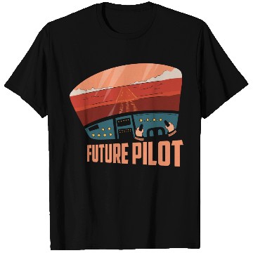Discover Future Pilot Airline Fly Aviation T Shirts