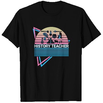 Discover History Teacher Retro T Shirts