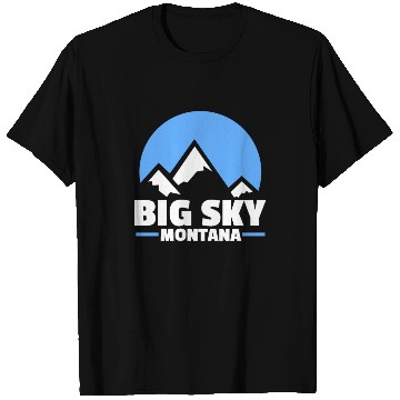 Discover Big Sky Montana Snowboarding T Shirts