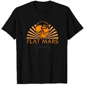 Discover Mars T Shirts, Flat Mars Society Mars T Shirts, Science