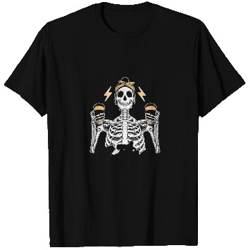 Discover Skeleton Drink Tired Mom needs Coffee T Shirts