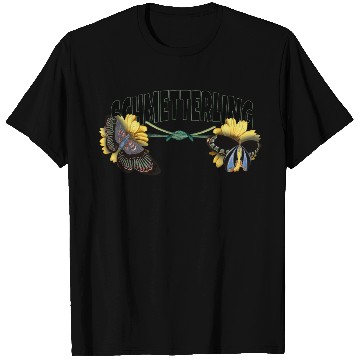 Discover Schmetterling Butterfly With Flowers T Shirts