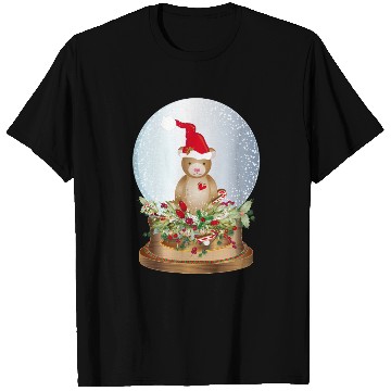 Discover beautiful nostalgic snow globe with teddy bear T Shirts