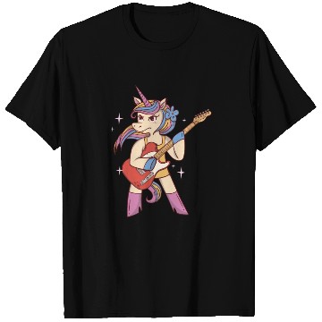 Discover Unicorn Guitarist Guitar Player T Shirts