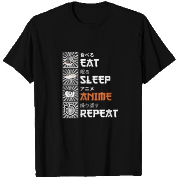 Discover Eat, Sleep, Anime, Repeat - Gift For Christmas Day T Shirts