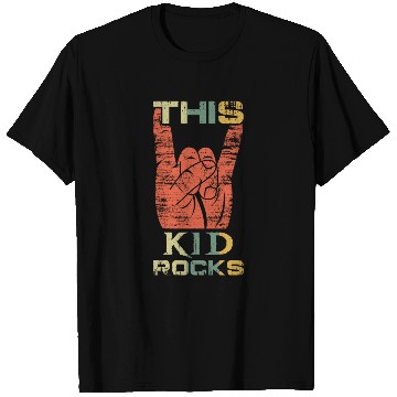 Discover Vintage Rock Sign Rock Hand Metal Kid T Shirts