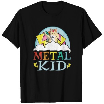 Discover Guitar Metal Kid Music Rock Dab Unicorn Kawaii T Shirts