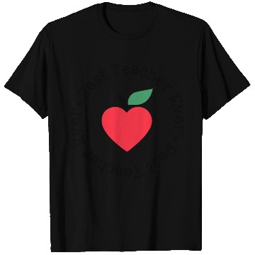 Discover Best Teacher Ever Apple Circle T Shirts