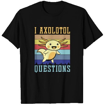 Discover Axolotl Lover Questions Fun Vintage T Shirts