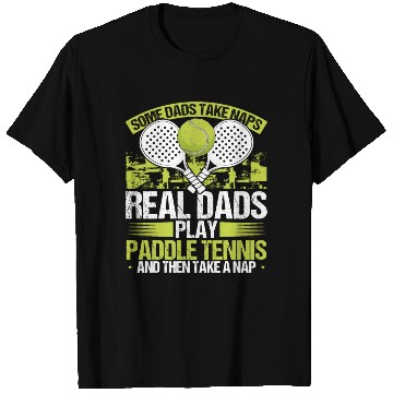 Discover Paddle Tennis Player Match Dad Papa Fathers Day T Shirts