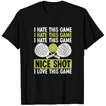 Discover Paddle Tennis Player Match Funny Team Humor T Shirts