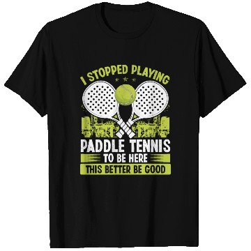 Discover Paddle Tennis Player Match Stopped Playing Balls T Shirts