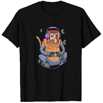 Discover Proboscis Monkey Video Game Gaming Gamer T Shirts
