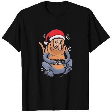 Discover Christmas Proboscis Monkey Video Game Gaming Gamer T Shirts
