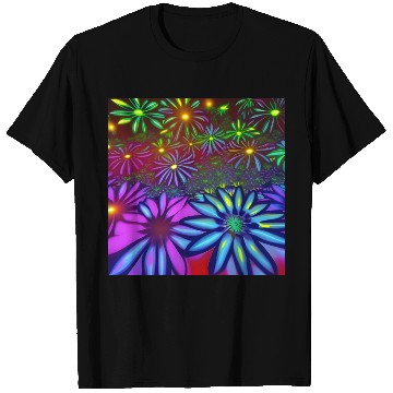 Discover Psychedelic flowers T Shirts