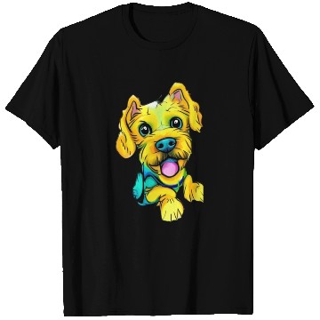 Discover Cute dog’s - dog smile face happiness T Shirts