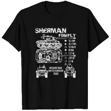 Discover Sherman Firefly Tank Specifications T Shirts