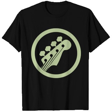 Discover bass guitar green sign T Shirts
