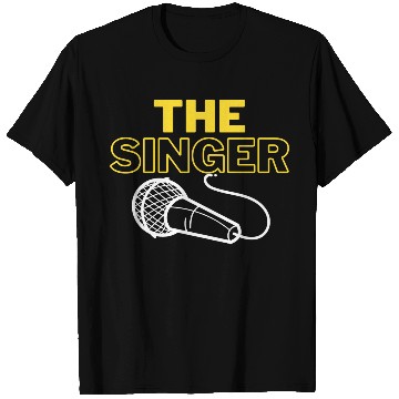 Discover The Singer Simple Band Microphone T Shirts