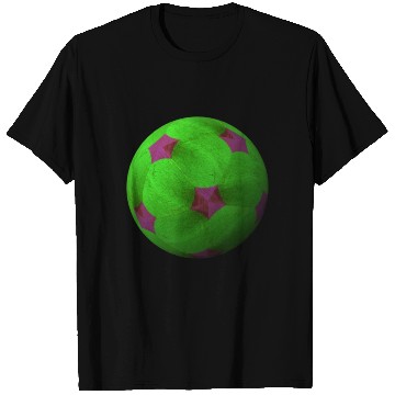 Discover Neon Green 3D with Purple Connected Star Shapes T Shirts