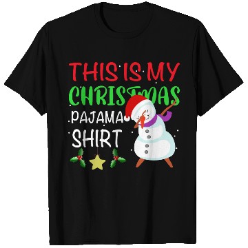 Discover This Is My Christmas Pajama T Shirts Snowman Cute