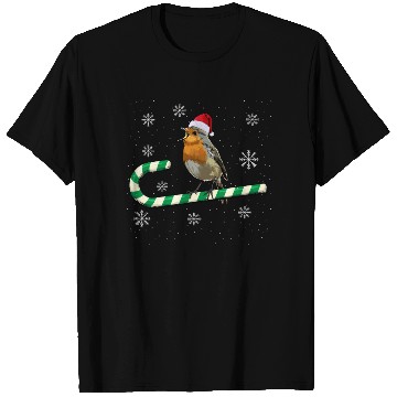Discover Robin Bird Watching Redbreast Birding Christmas T Shirts