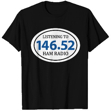 Discover Ham Radio 146.52 Simplex Oval T Shirts