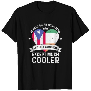 Discover Puerto Rico Flag Ireland Mom Mothers Day Women T Shirts