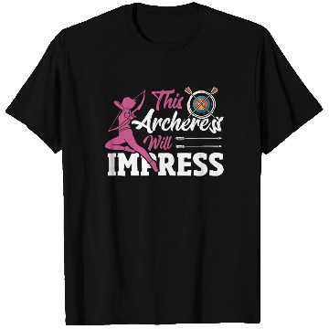 Discover This Archeress will Impress Archery Hunting Archer T Shirts