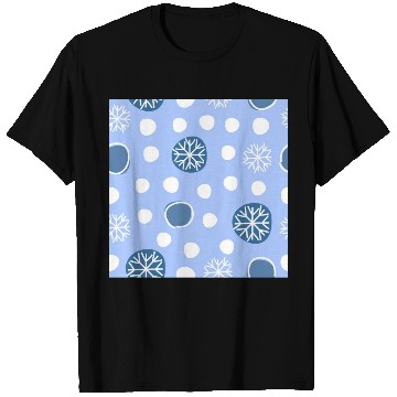Discover Winter Snowflakes Pattern T Shirts