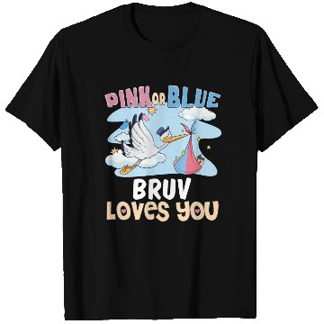 Discover Pink or Blue Bruv Loves You Best Brother Ever Big T Shirts