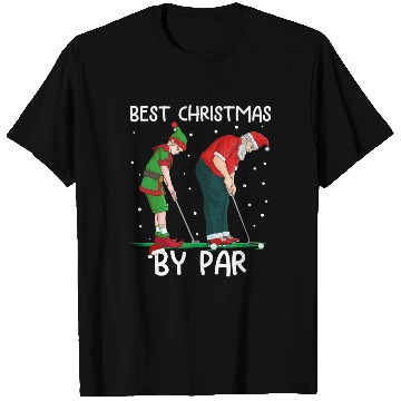 Discover Golf Elf Golfer Christmas Santa Claus Golfing T Shirts