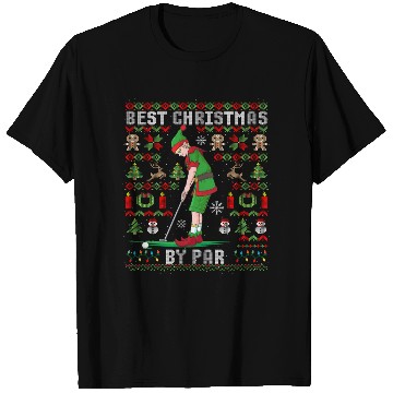 Discover Golf Elf Pun Golfer Ugly Christmas Golfing T Shirts