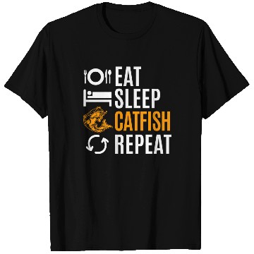 Discover Eat Sleep Catfish Repeat T Shirts