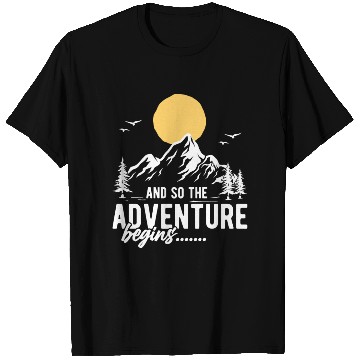 Discover And So The Adventure Begins T Shirts