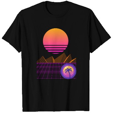 Discover Synthwave Mountain T Shirts