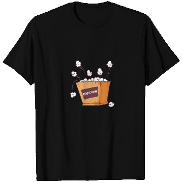 Discover Movie Watching Cinema Popcorn Binge Watching T Shirts