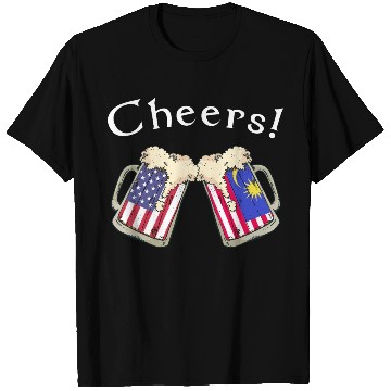Discover Malaysian American Grown Country Cheers Beer Drink T Shirts