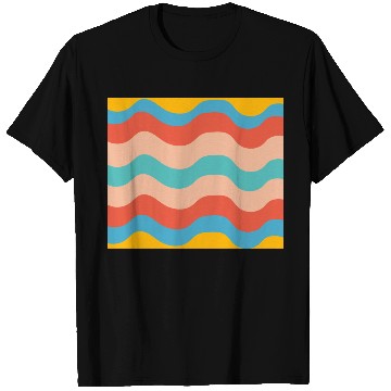 Discover abstract wavy pattern VSCO Aesthetic Color300 T Shirts