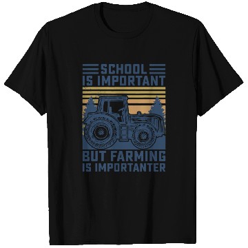 Discover But Farming is Importanter Farmer Tractor Funny Fa T Shirts