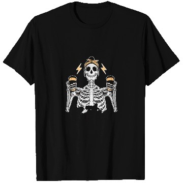 Discover Skeleton Drink Tired Mom needs Coffee T Shirts