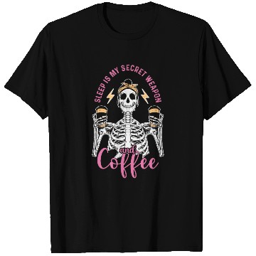 Discover Skeleton Drink Tired Mom needs Coffee T Shirts