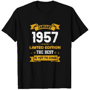 Discover January 1957 Birthday Surprise T Shirts