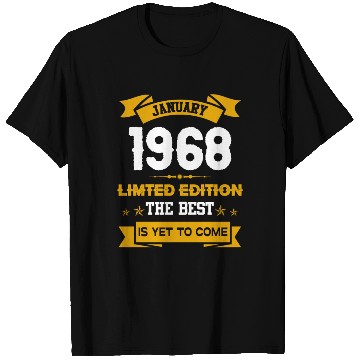Discover January 1968 Birthday Surprise T Shirts