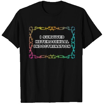Discover I Survived Heterosexual Indoctrination Apparel T Shirts
