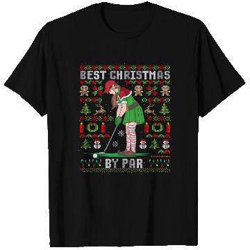 Discover Golf Elf Pun Golfer Ugly Christmas Golfing T Shirts