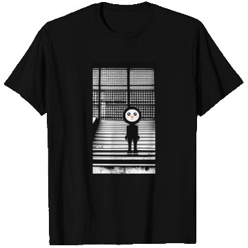 Discover Kawaii Happy Snowman in T Shirts Standing on Steps