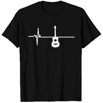 Discover Acoustic Guitar Heartbeat Vintage Musician T Shirts